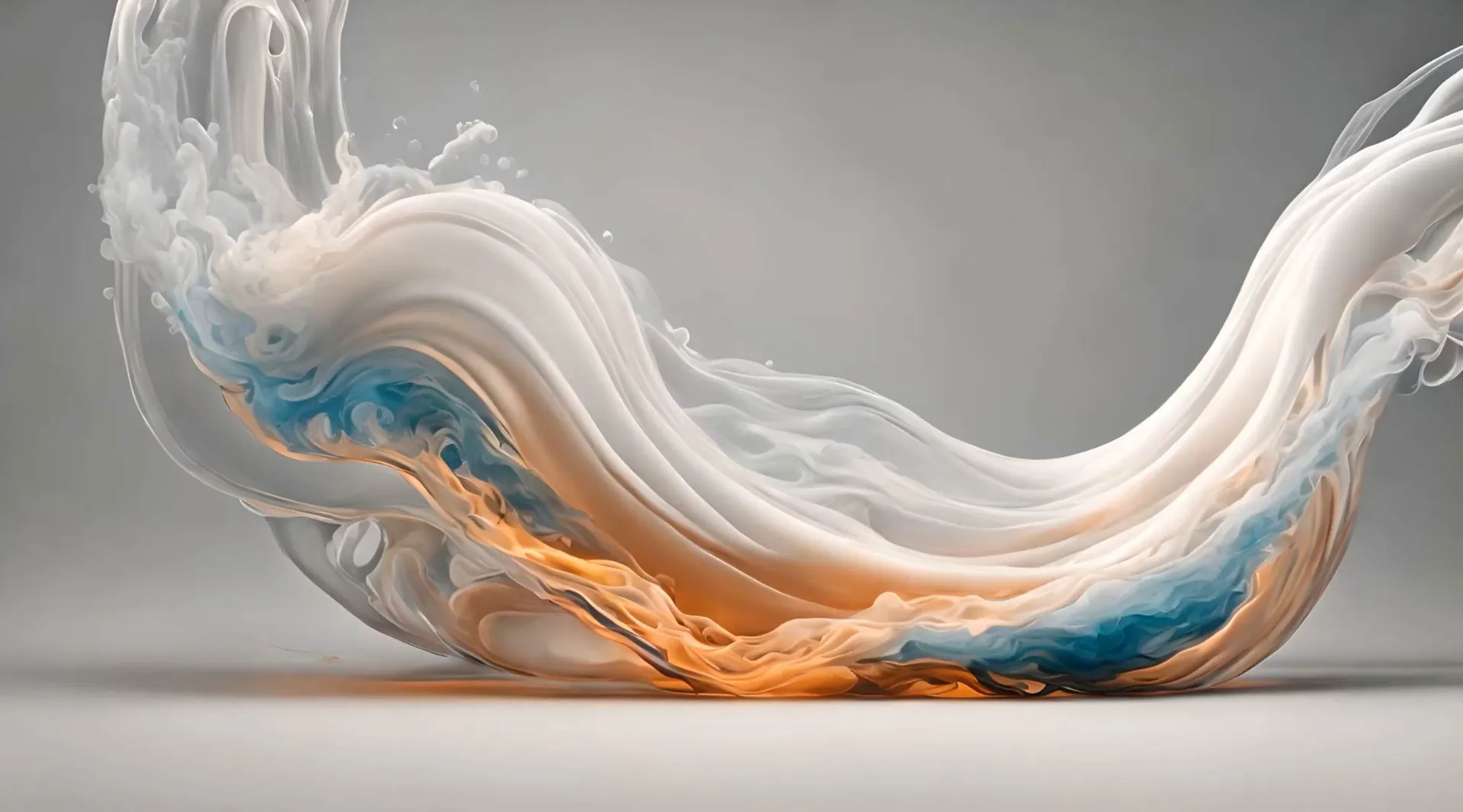 Swirling Elegance Abstract Art Stock Video